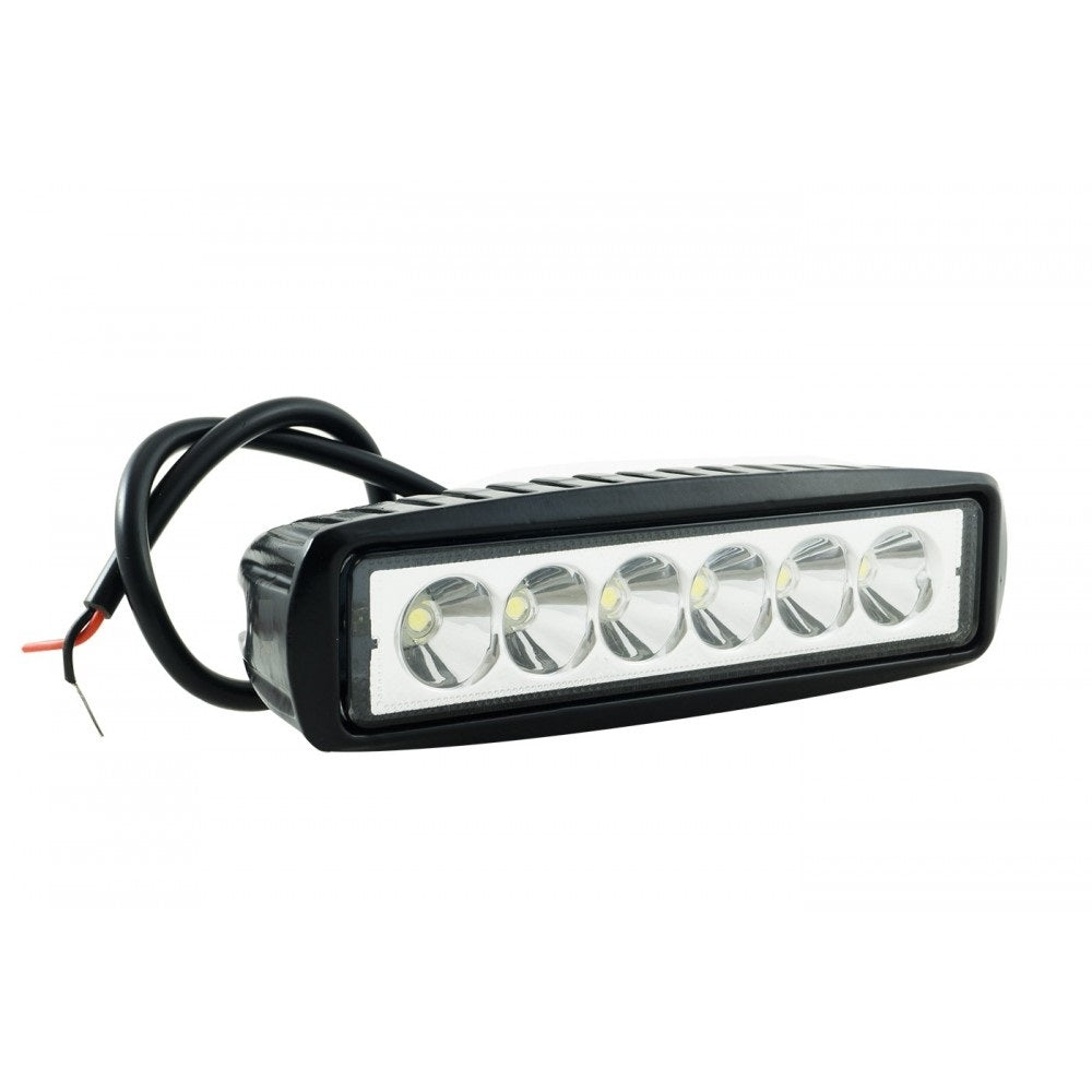 Faro A Led Da 18W Luce Bianca Fredda Da Lavoro 6 Led Per Auto Moto Fuoristrada