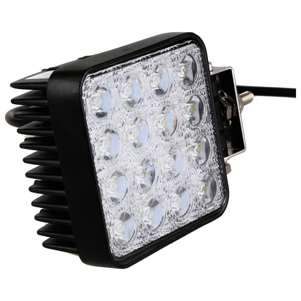 Faro 48W Quadrato Faretto Led Da Lavoro 16 Led Da 3W Di Profondità Auto Barca