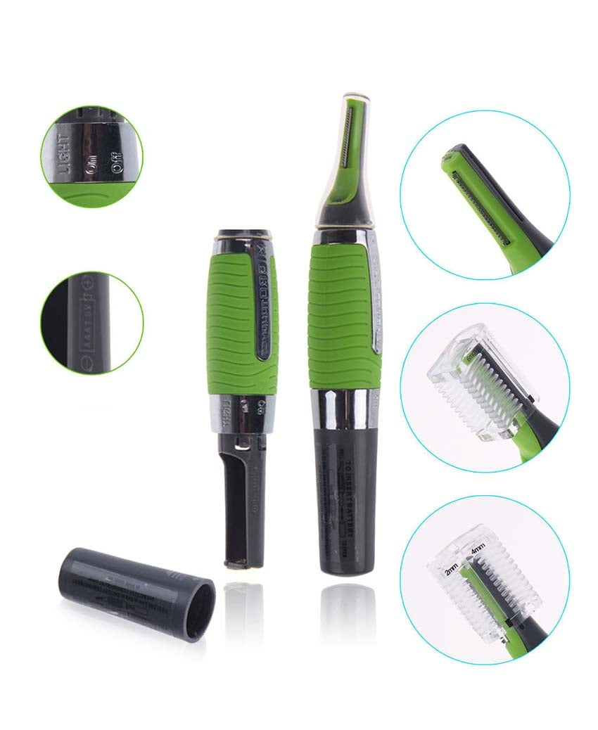 Rasoio di precisione Portatile A Batterie Per Barba, Peli del Naso e Orecchie