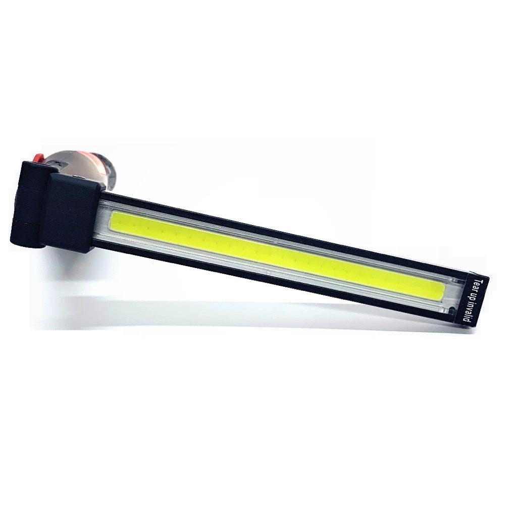 Torcia Led Ricaricabile Portatile Da Lavoro USB Pieghevole Con Base Magnetica