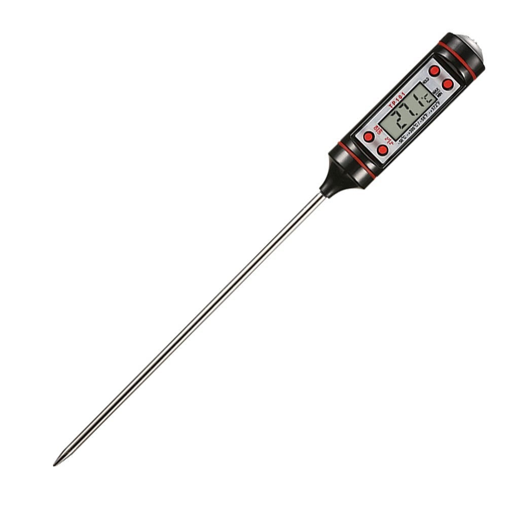 Termometro Digitale Da Cucina Misuratore Con Asta E Lcd Cibi Bevande -50 +300°C