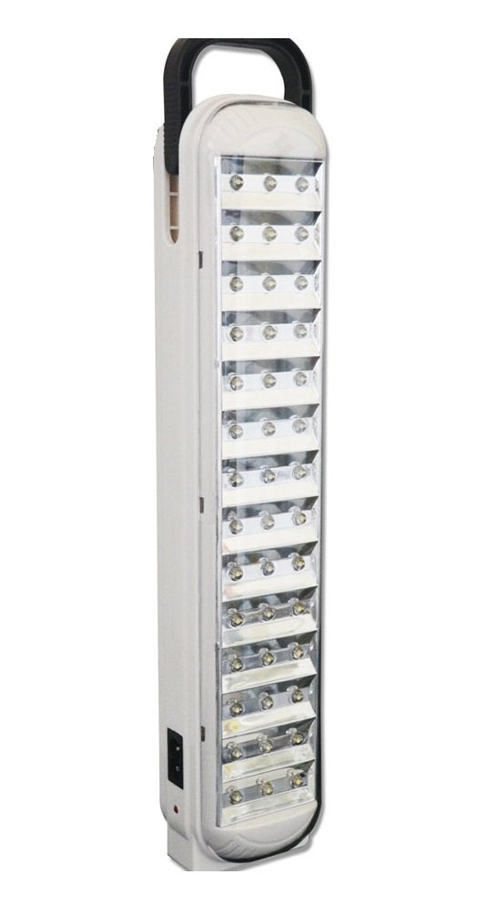Luce Di Emergenza Torcia Portatile Lampada Ricaricabile Bianca 42 Led Con Cavo