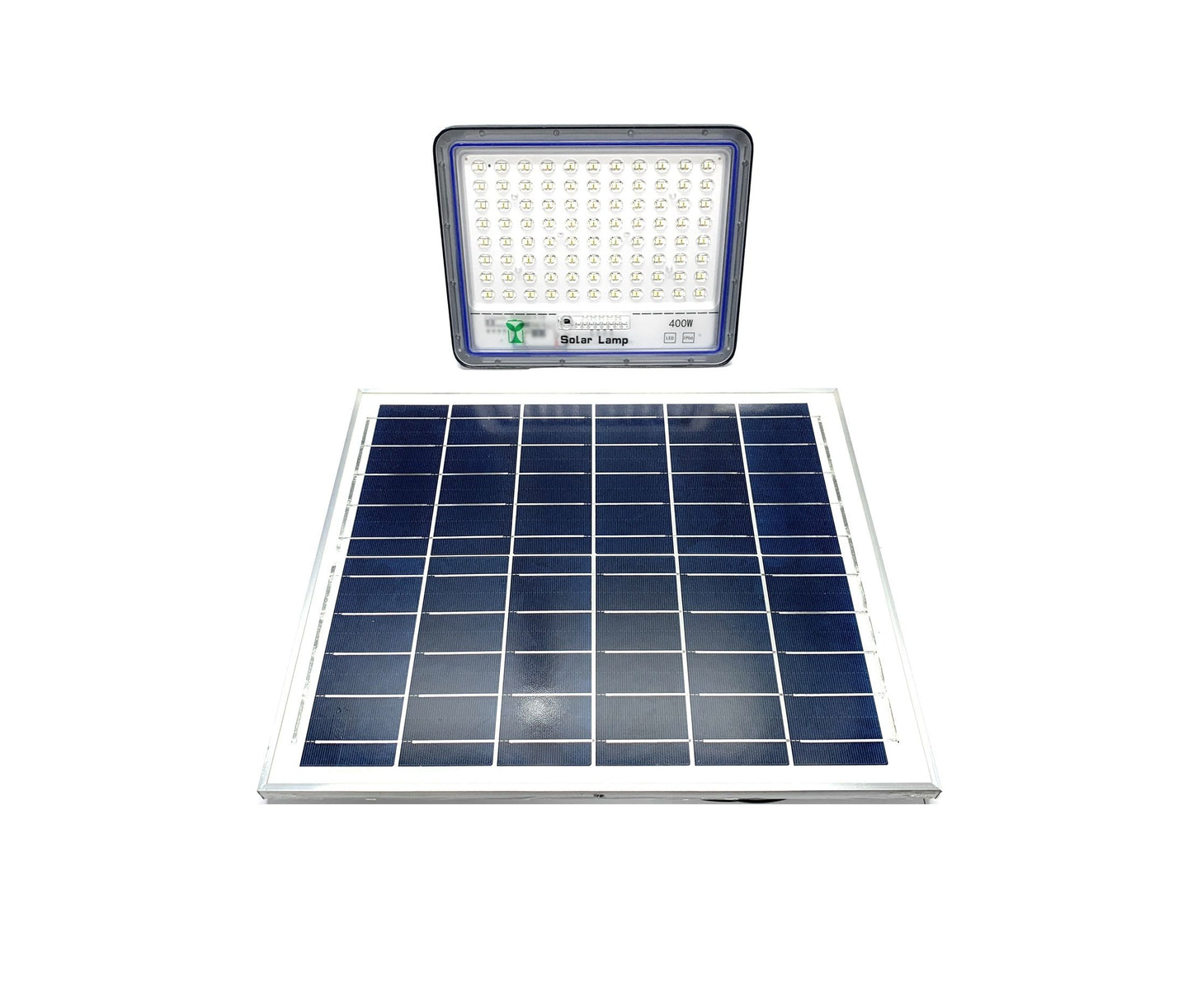 Faro Led 400W Con Pannello Solare Da Esterno Con Controllo Remoto E Telecomando