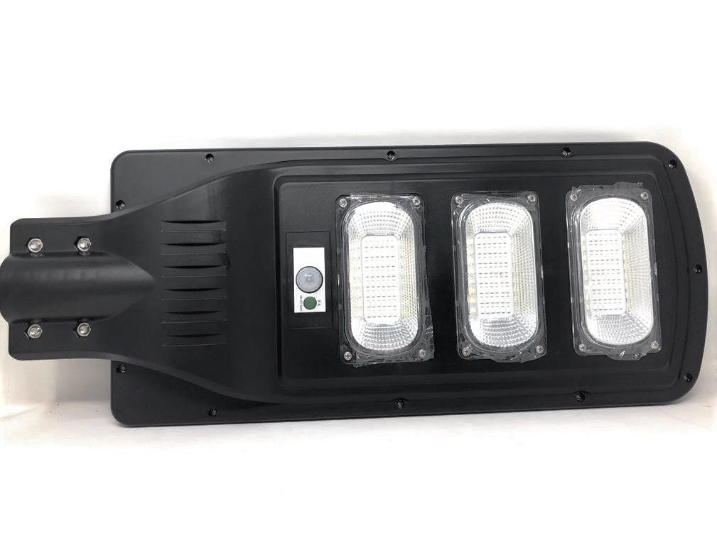 Lampione Stradale Faro A Led 90W Con Pannello Solare Telecomando E Crepuscolare