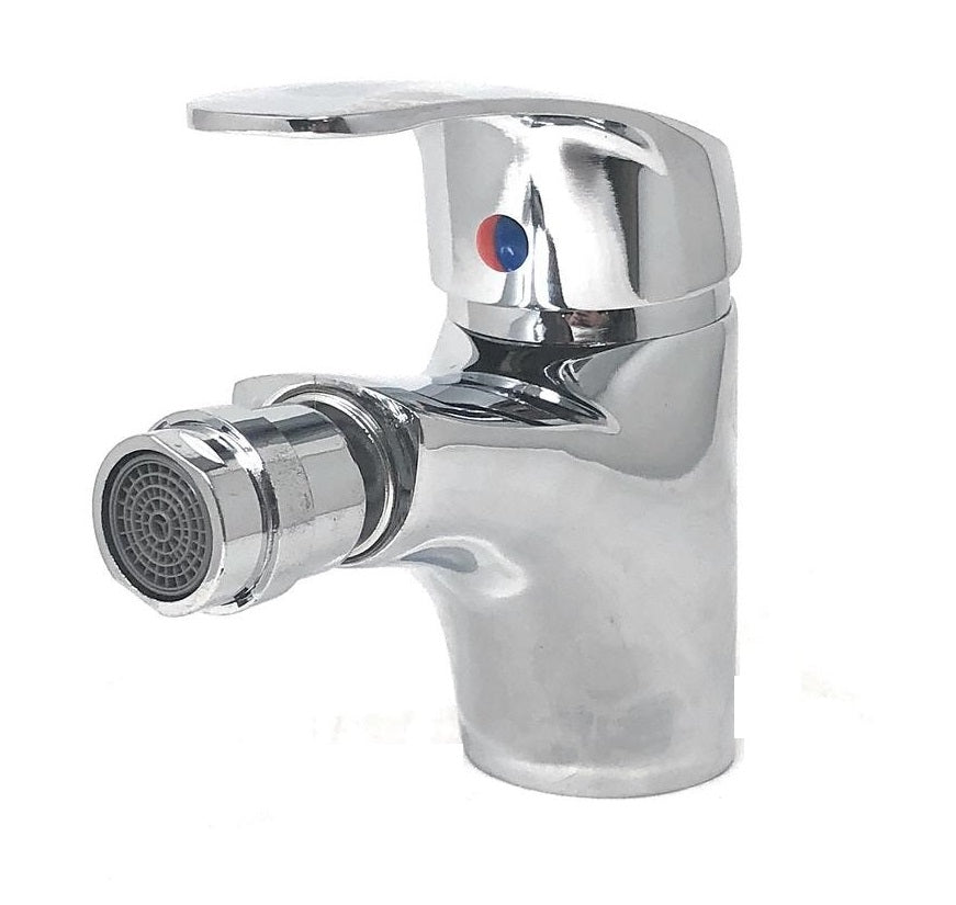 Rubinetto Miscelatore Con Flessibili In Ottone Con Testa Mobile Per Bidet Lavabo