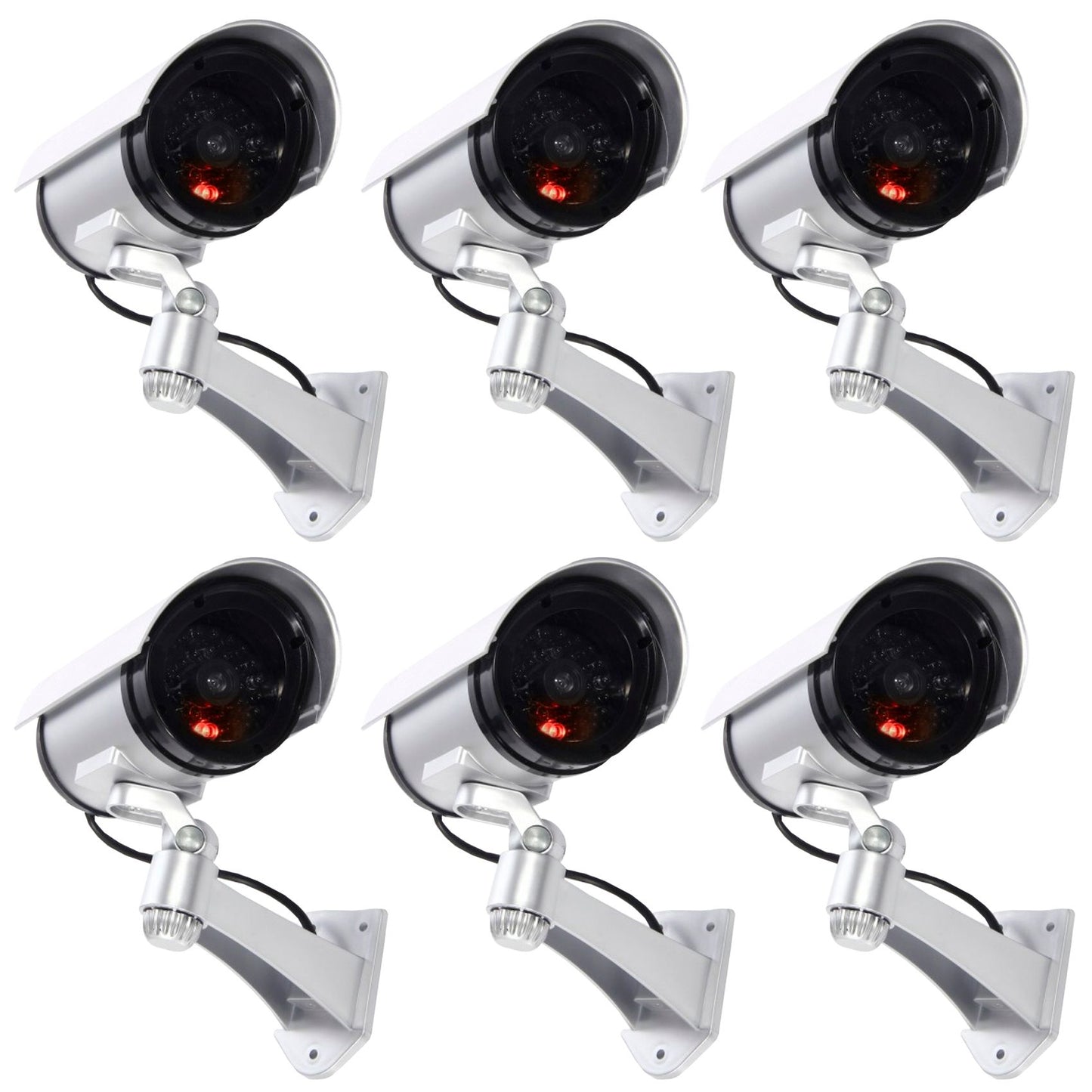 Telecamera Di Sorveglianza Finta Da Esterno Luce Led Lampeggiante Infrarossi