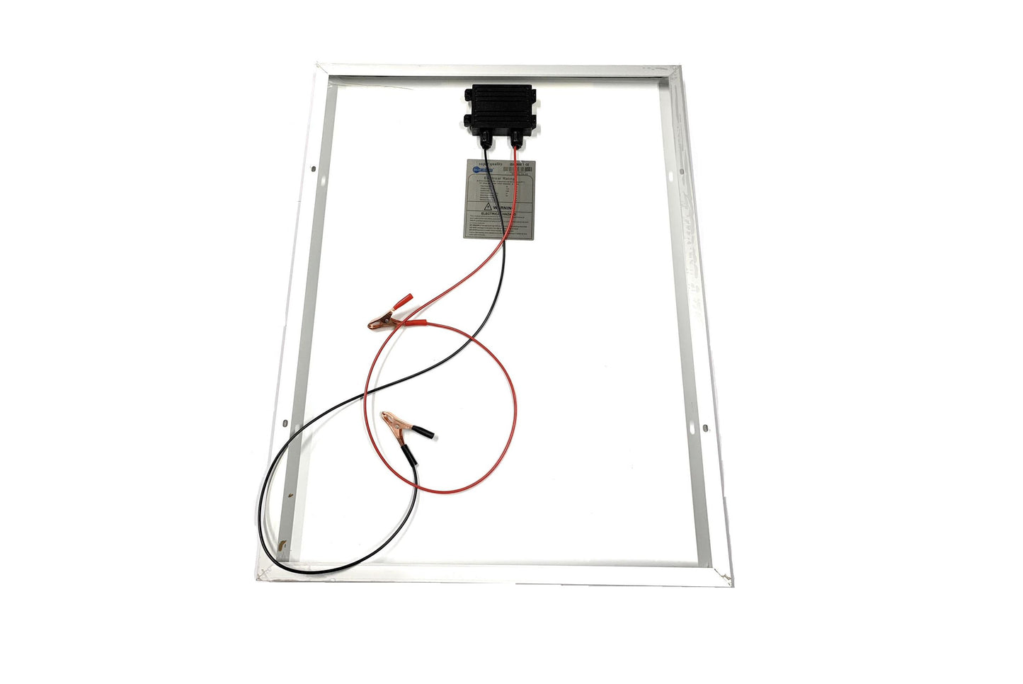 Pannello Solare Fotovoltaico Monocristallino Da 50W 21V Con Pinze A Morsa