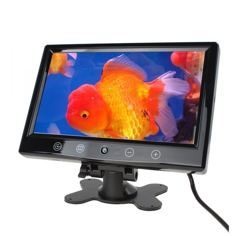 Monitor LCD 10.1 Pollici Auto Pulsanti Touch 2 Ingressi AV Per Videosorveglianza