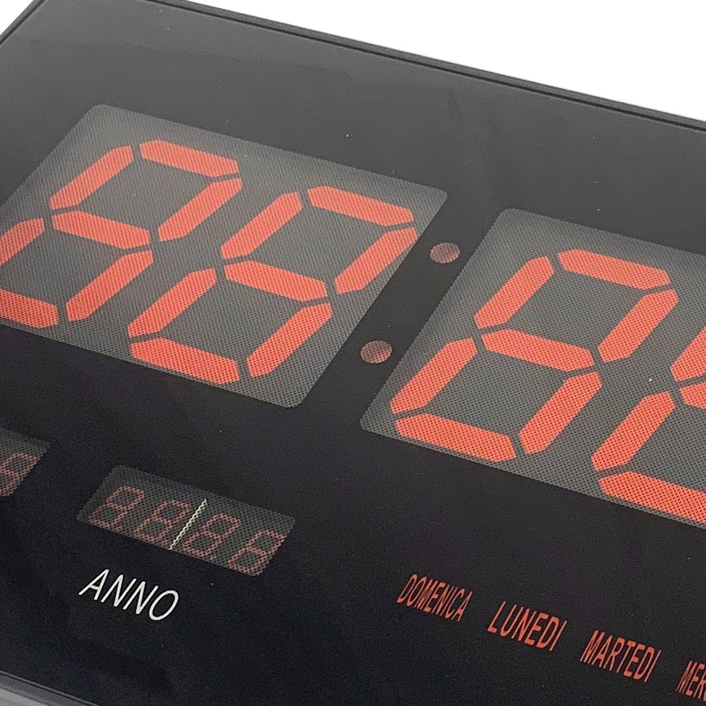 Orologio Digitale da Parete con Display a LED, con Funzione Datario e Termostato