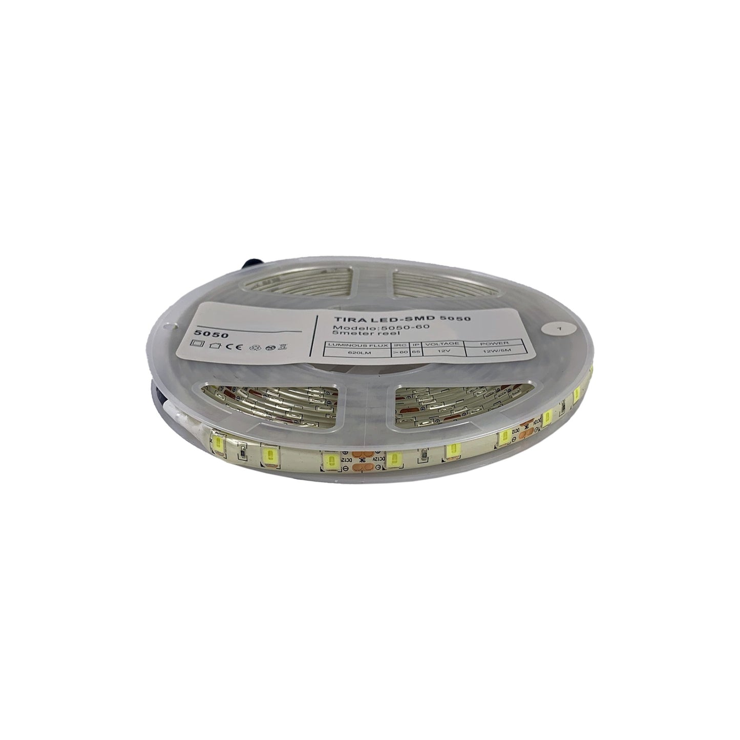Striscia LED a Luce Fredda Adesiva da 5 Metri, Ideale per Interni ed Esterni