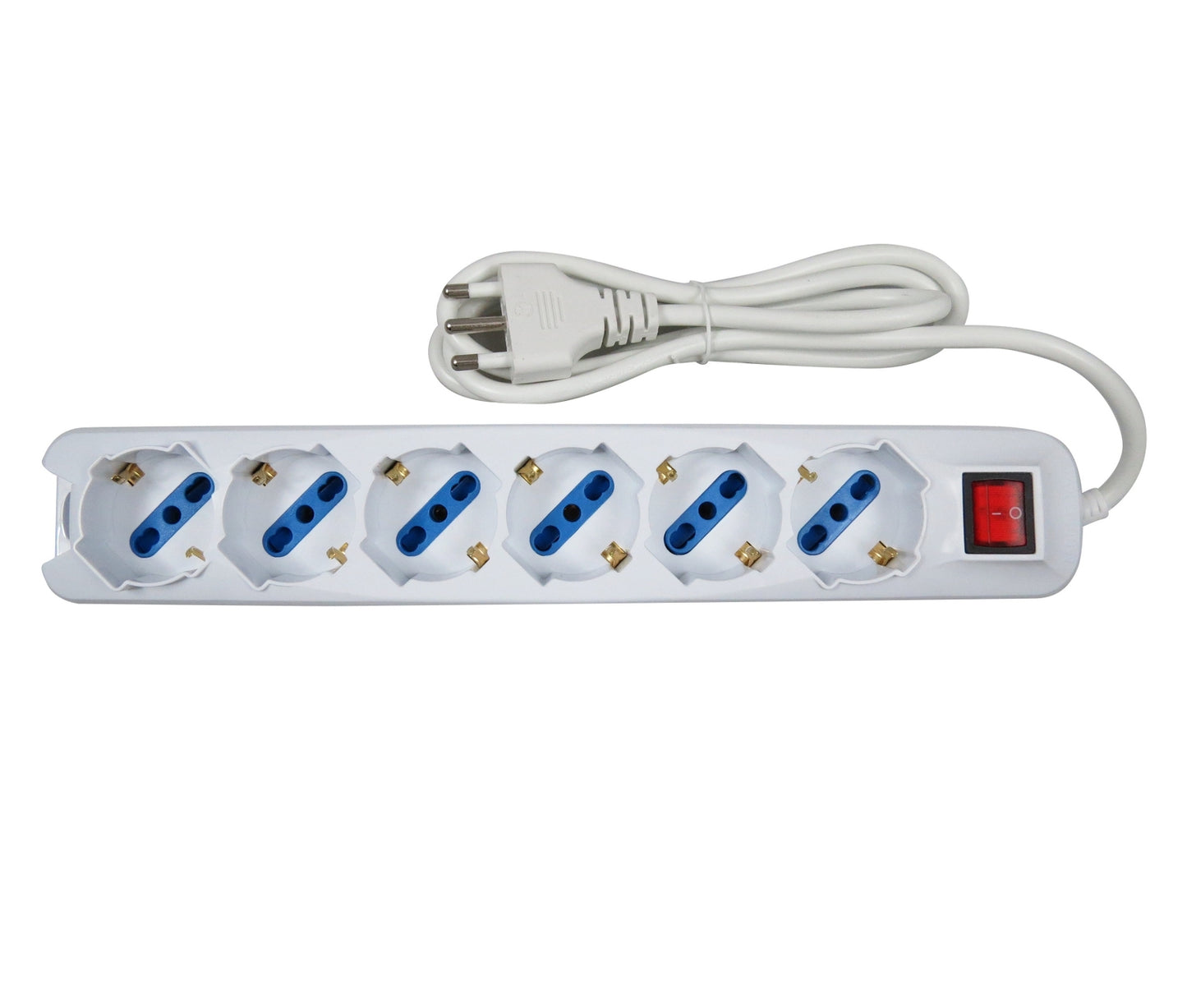 Ciabatta Multipresa Elettrica Con 6 Posti Schuko Con Interruttore Per Accensione