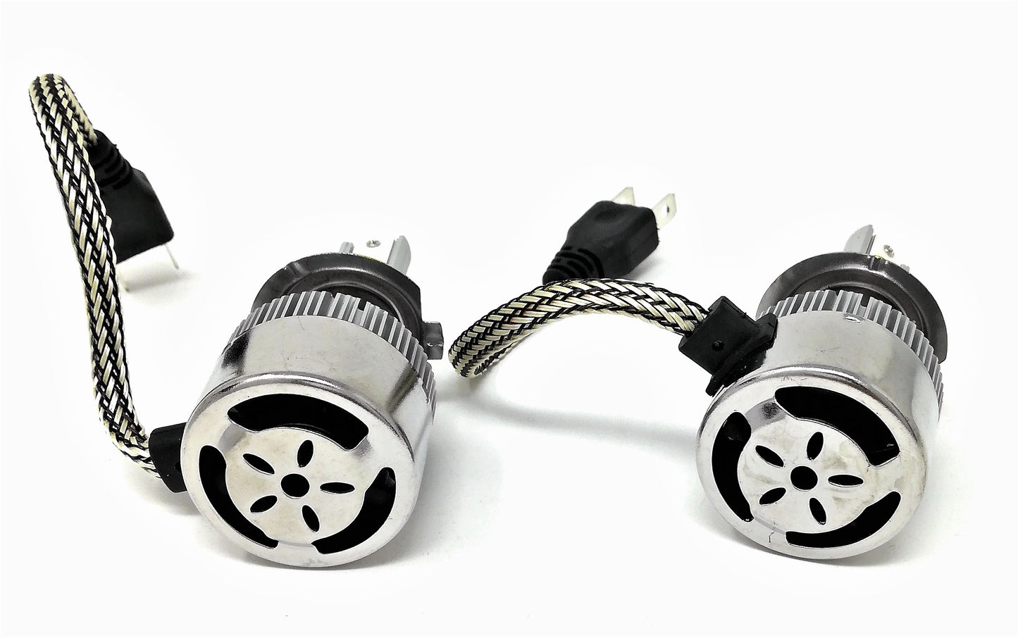 Coppia Di Lampade A Led Per Auto Moto C6 H7 6000K Fari Luce Bianca Lampadine