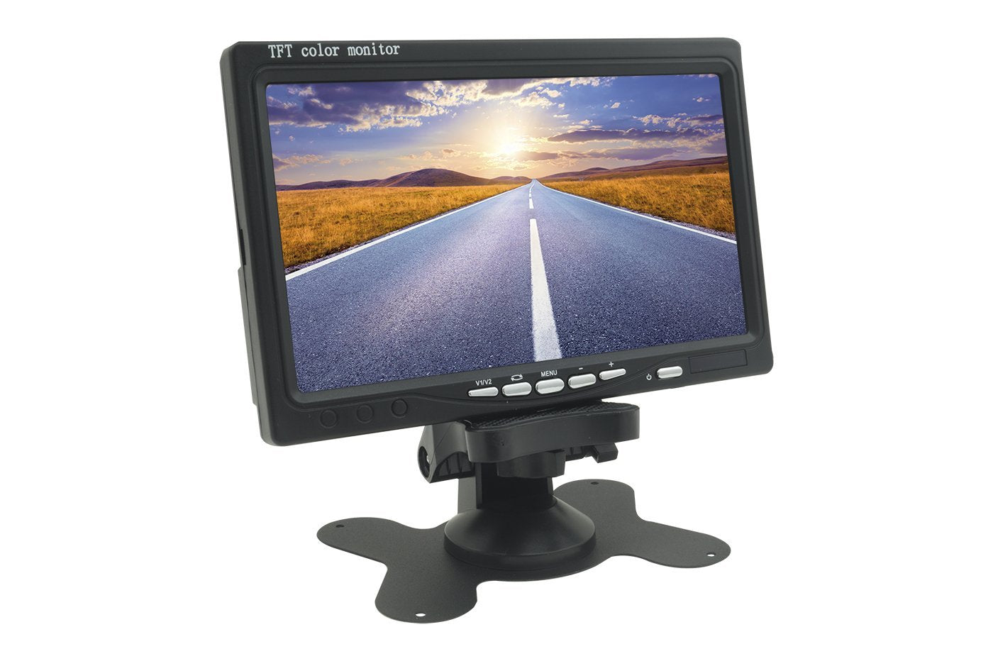 Monitor LCD 7.0 Pollici Auto Con Telecomando 2 Ingressi AV Per Videosorveglianza