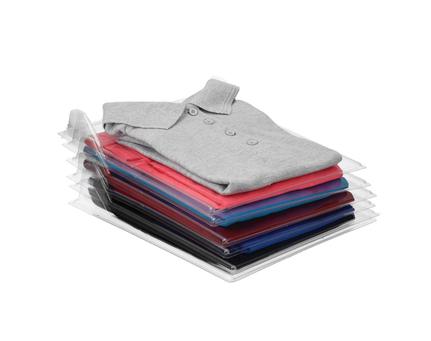 Sistema Salvaspazio per T-Shirt da 10 Unità, ideale per Armadio e Comodino