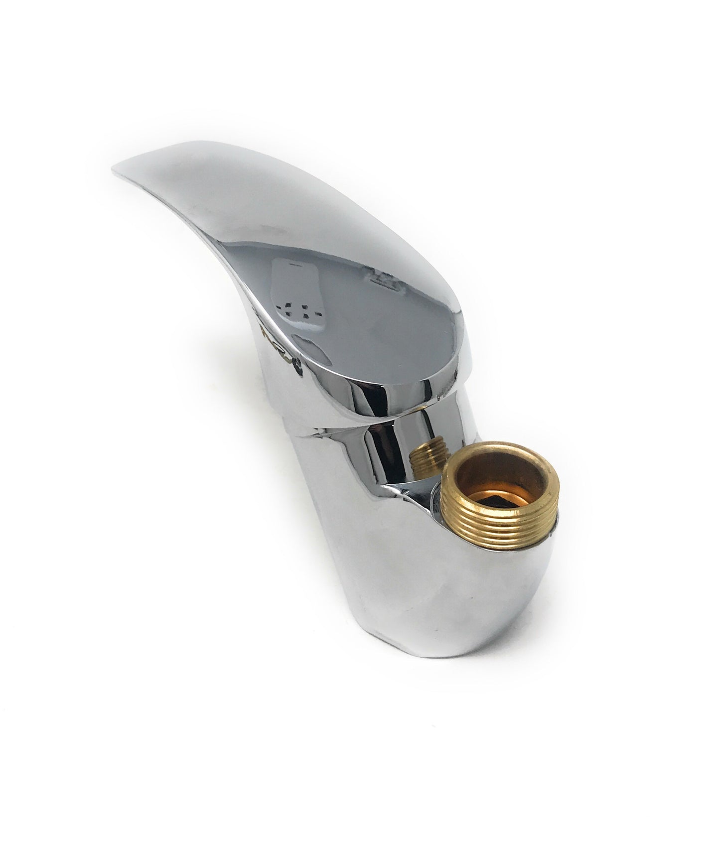 Rubinetto Per Lavello Cucina Miscelatore Canna Alta Ottone Cromato Mono Comando