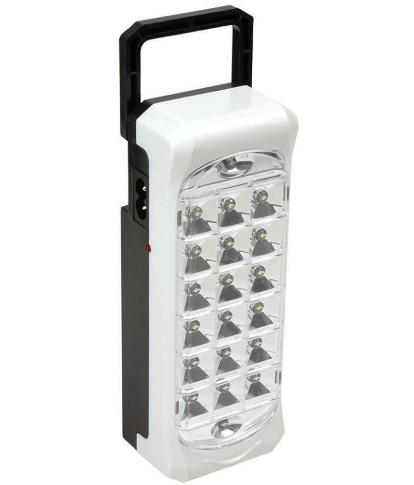 Luce Di Emergenza Torcia Portatile Lampada Ricaricabile Bianca 21 Led Con Cavo