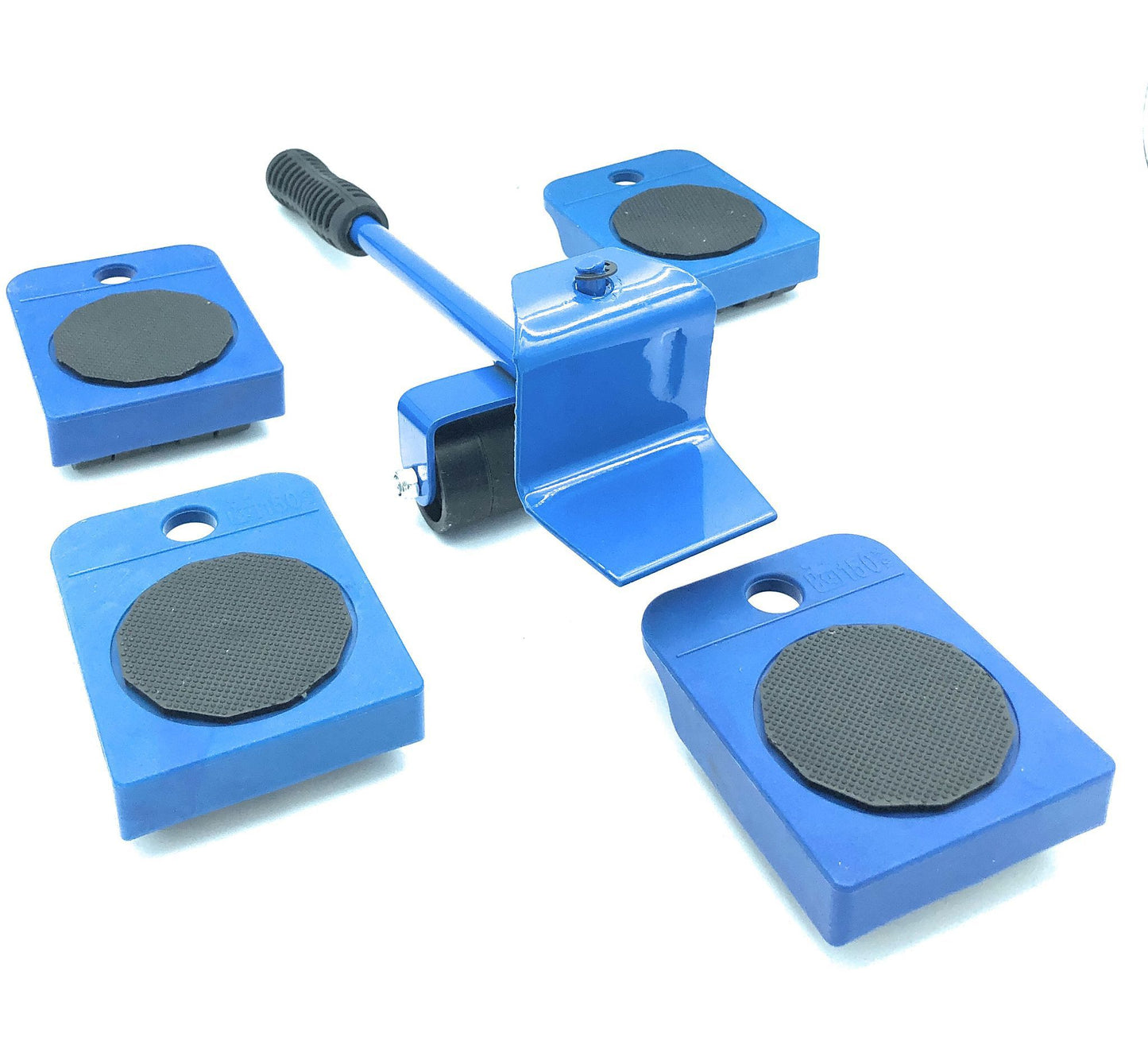 Kit Sollevatore Mobili Con Piastra A Ruote Per Spostare Fino A 150 Kg Di Peso