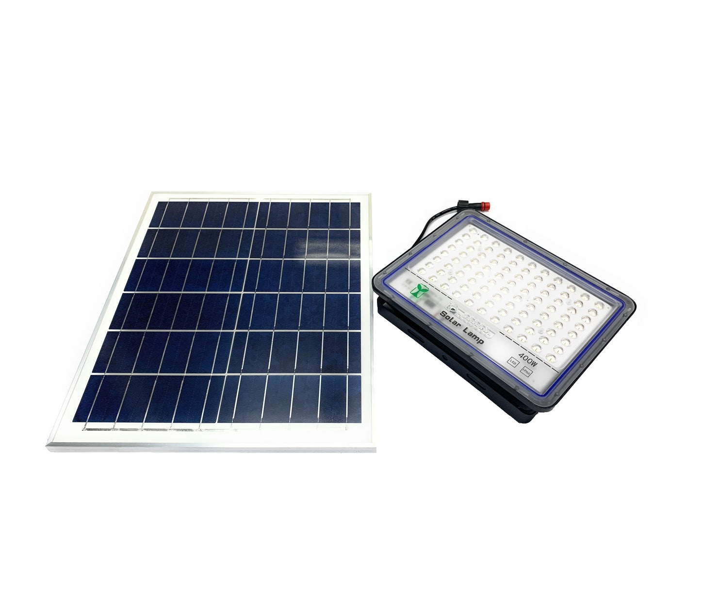 Faro Led 400W Con Pannello Solare Da Esterno Con Controllo Remoto E Telecomando