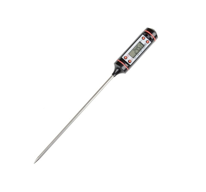Termometro Digitale Da Cucina Misuratore Con Asta E Lcd Cibi Bevande -50 +300°C