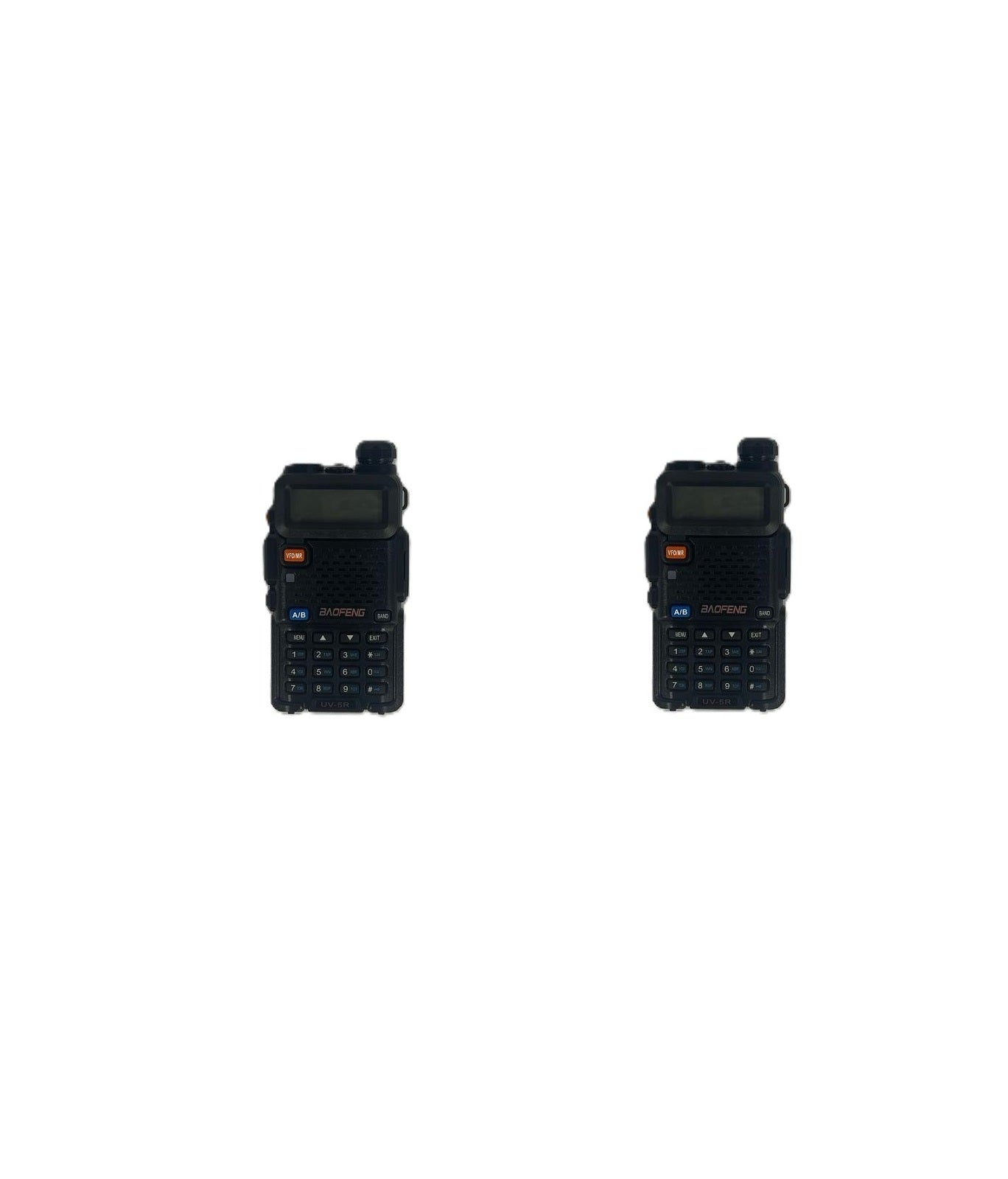 Coppia di Walkie Talkie BAOFENG UV-5R Radio Bidirezionale Display LCD Dual Band