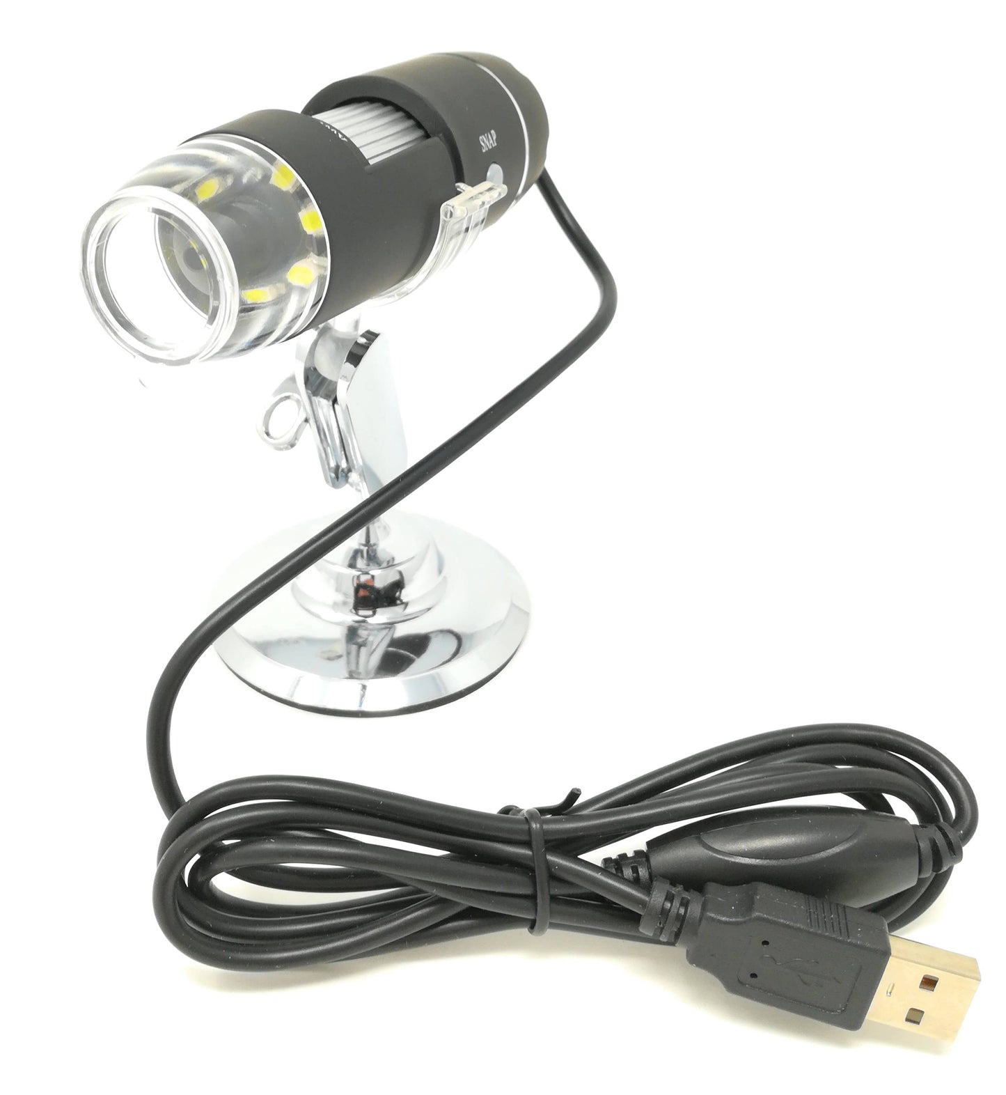 Microscopio Portatile Digitale 1000X Endoscopio Con Cavo Usb Camera 8 Led Pc