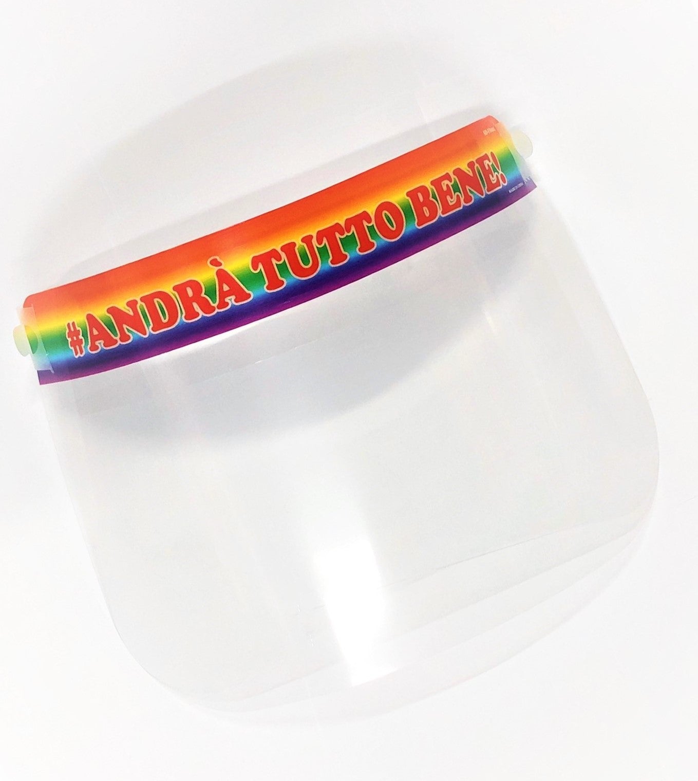 Visiera Protettiva Arcobaleno Integrale In Policarbonato Trasparente Regolabile