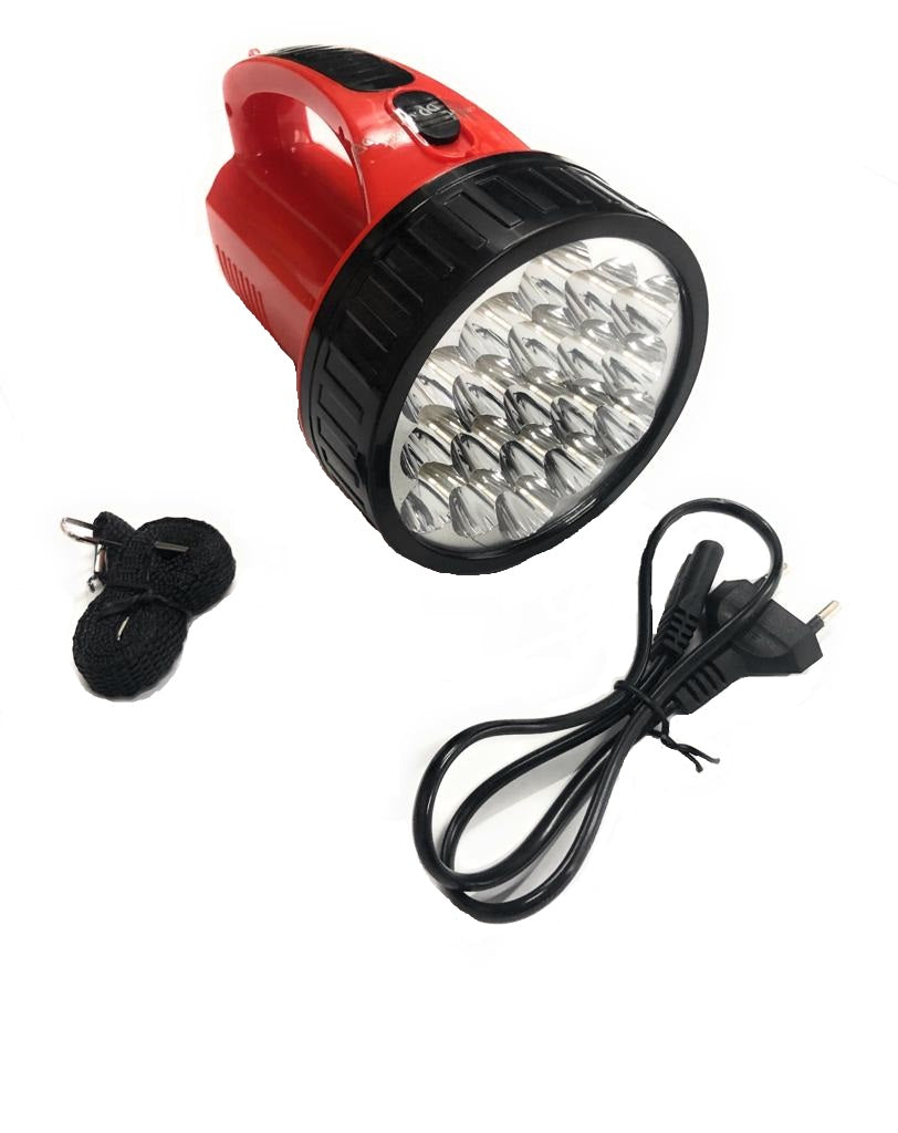 Luce Di Emergenza Torcia Portatile Lampada Ricaricabile Bianca 19 Led