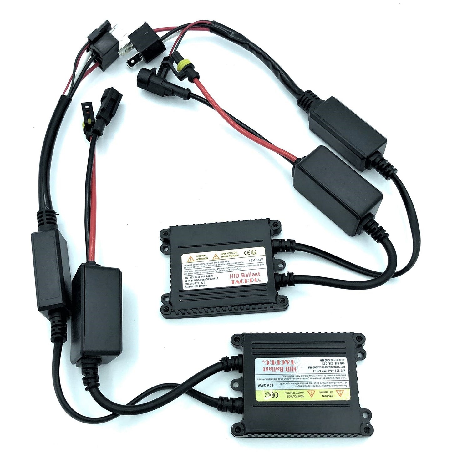 Luci Xenon Slim Kit Centraline E Lampade Hid H4-3 6000K Luce Bianca 35W Auto