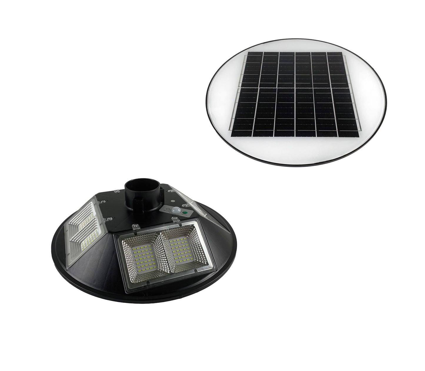 Lampione da 200W a Luce Fredda con Pannello Solare Integrato, Ideale in Giardino