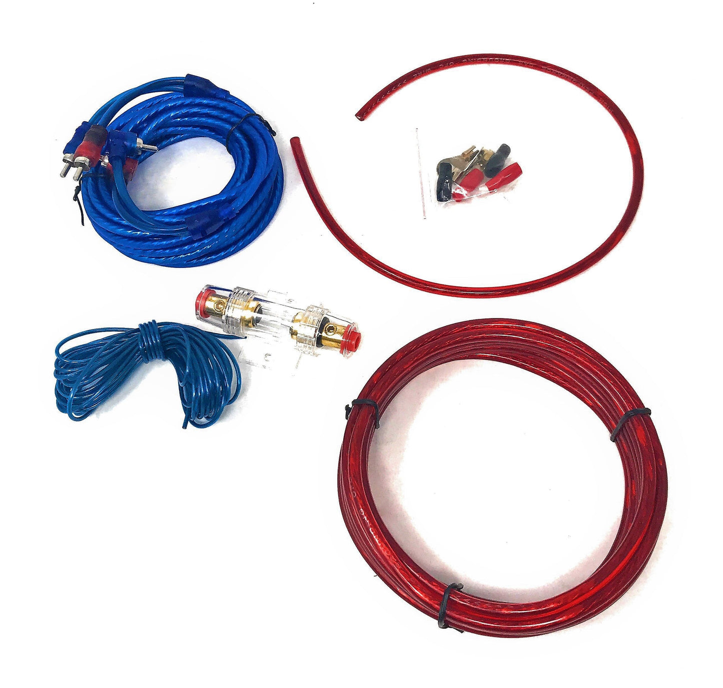 Kit Completo Di Cavi RCA Audio Per Installazione Amplificatore Auto Subwoofer