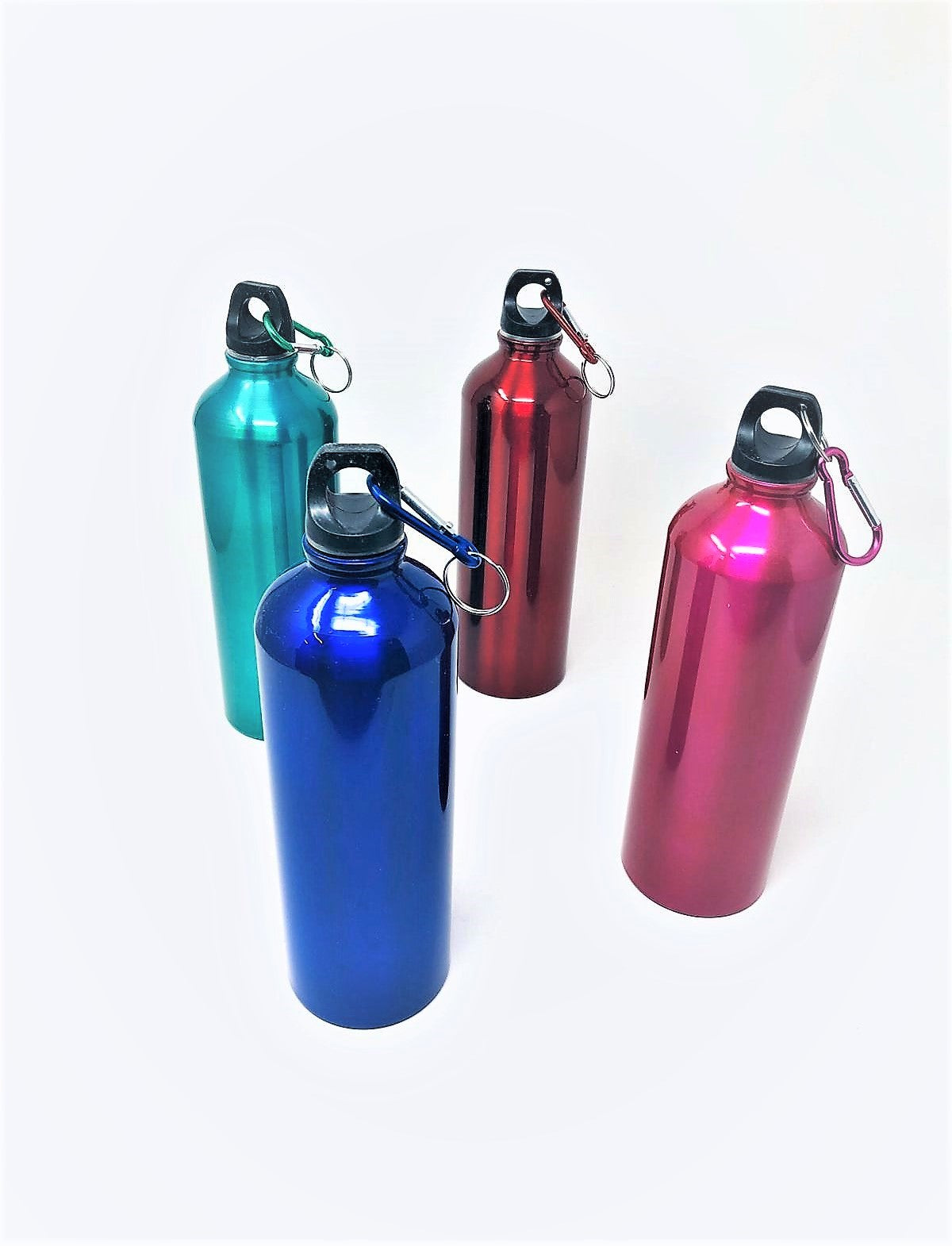 Borraccia In Alluminio Leggero Da 750 Ml Con Chiusura Ermetica E Gancio Lavabile