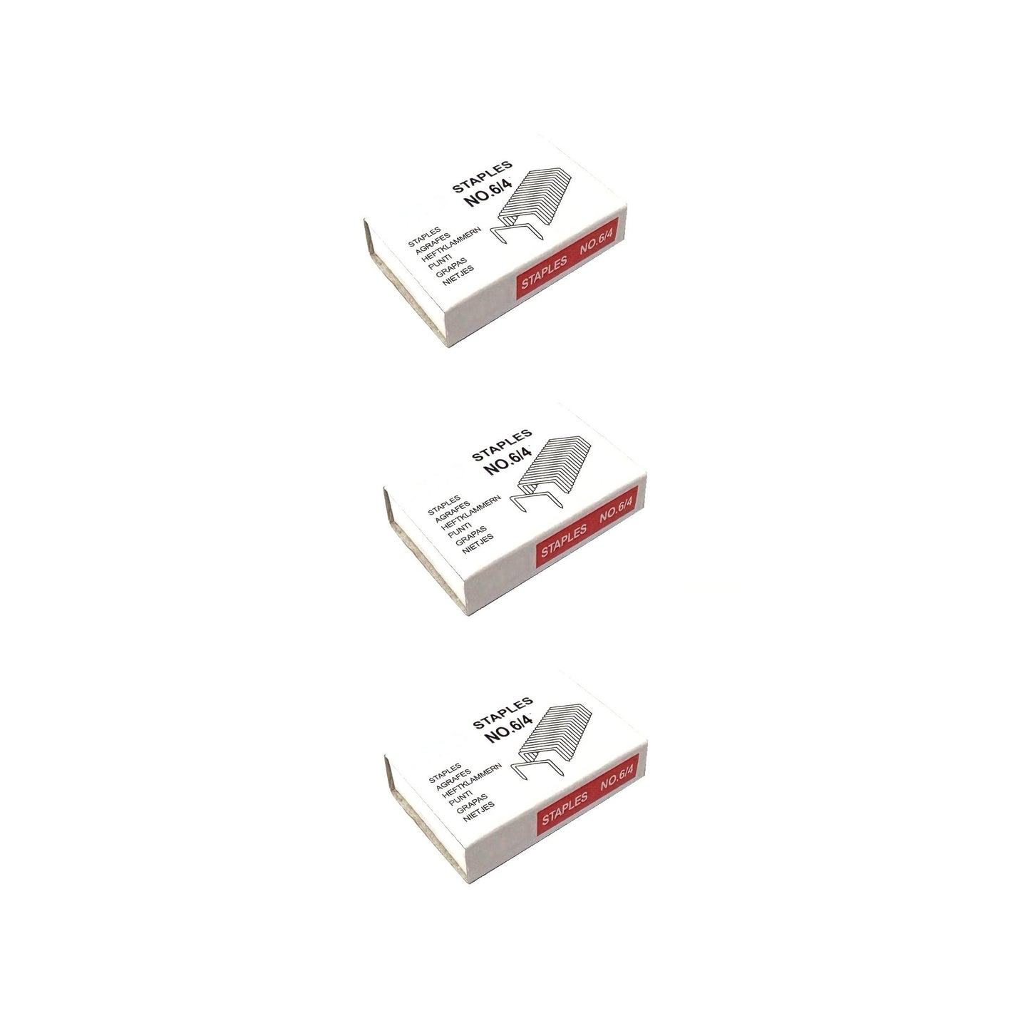 Confezione da 3000 Spillette Formato 6/4 in Acciaio Resistente per Spillatrici