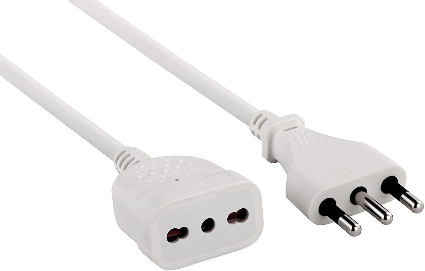 Prolunga Cavo Elettrico Lineare Bipasso Da 3 Metri Con Presa 16A-10A