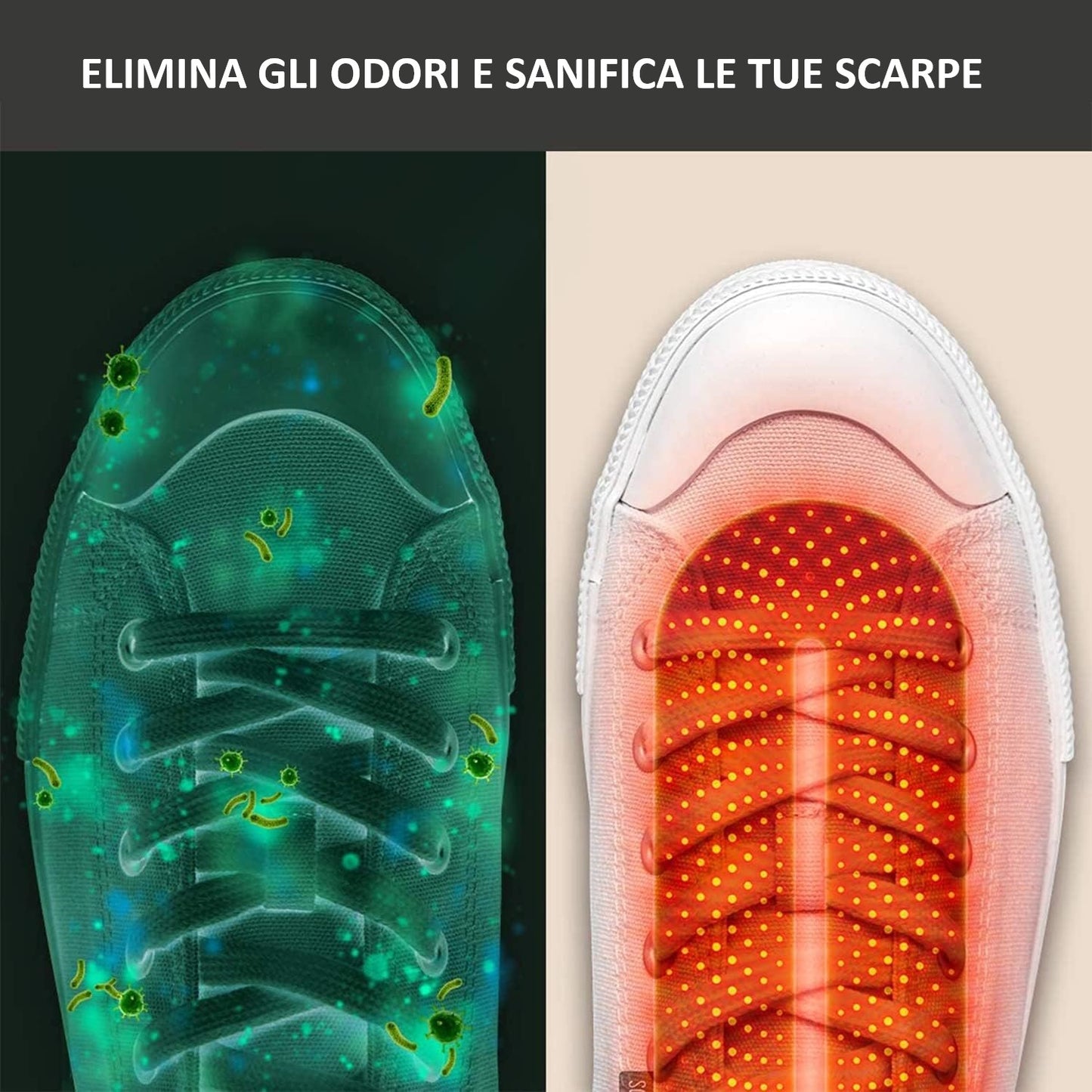 Sterilizzatore Elettrico Per Scarpe Con Funzione Asciugatrice Per Giorni Umidi