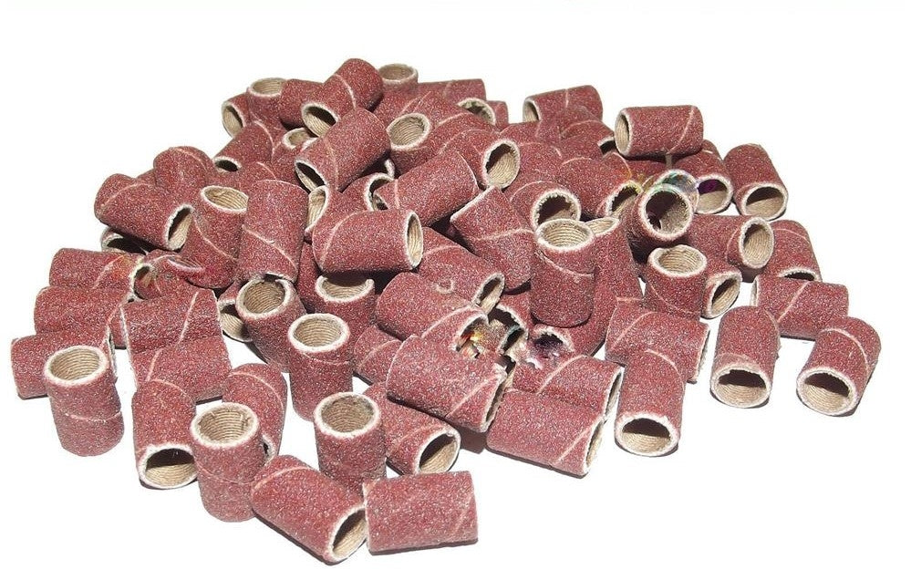 100 Cilindri Abrasivi Universali Per Fresa Manicure Ricostruzione Unghie Nail Art