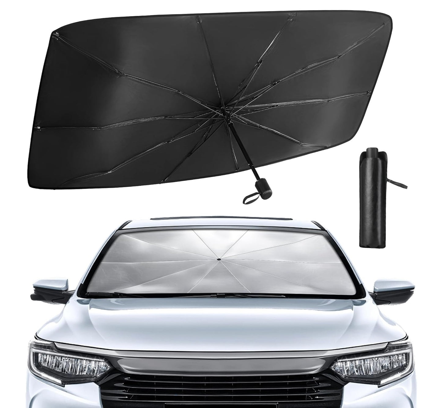 Ombrello Parasole Universale Per Auto Parabrezza Pieghevole Protezione Raggi UV