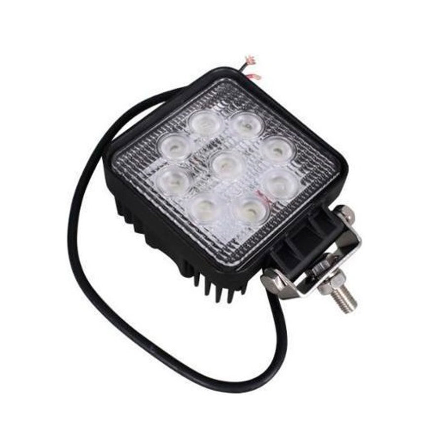 Faro 27W Quadrato Faretto Led Da Lavoro 9 Led Da 3W Di Profondità Auto Barca