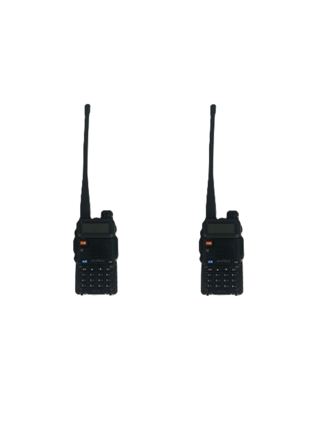 Coppia di Walkie Talkie BAOFENG UV-5R Radio Bidirezionale Display LCD Dual Band