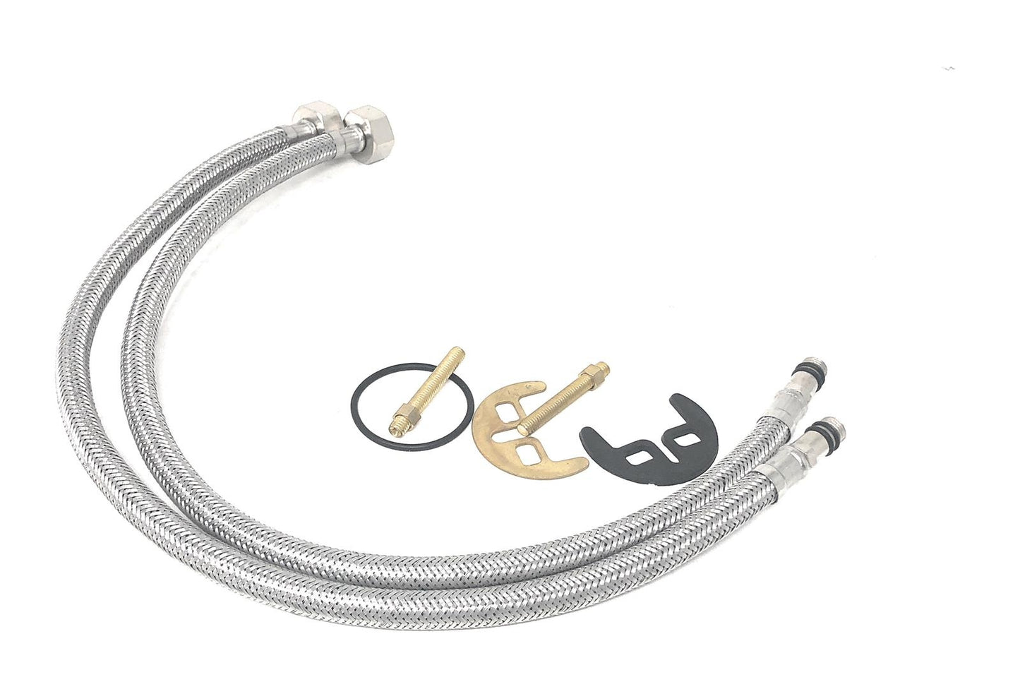 Rubinetto Miscelatore Con Flessibili In Ottone Con Testa Mobile Per Bidet Lavabo