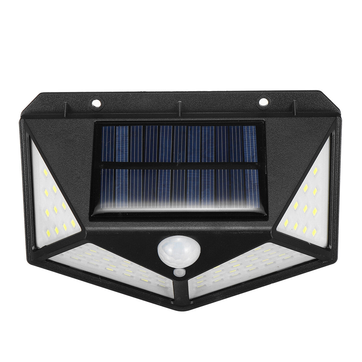 Faretto Esterno Crepuscolare Ad Energia Solare 100 Led Con Sensore Di Movimento