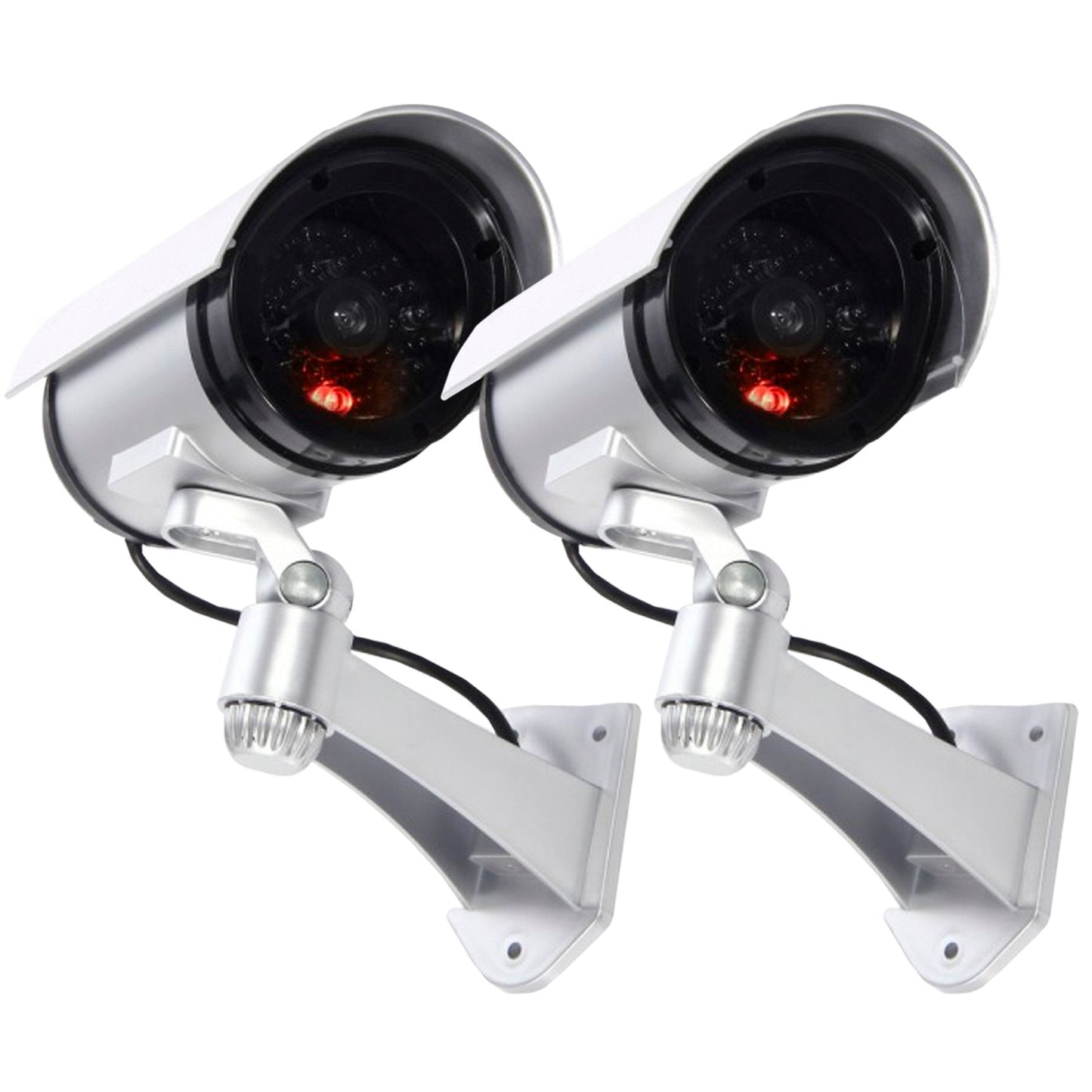 Telecamera Di Sorveglianza Finta Da Esterno Luce Led Lampeggiante Infrarossi