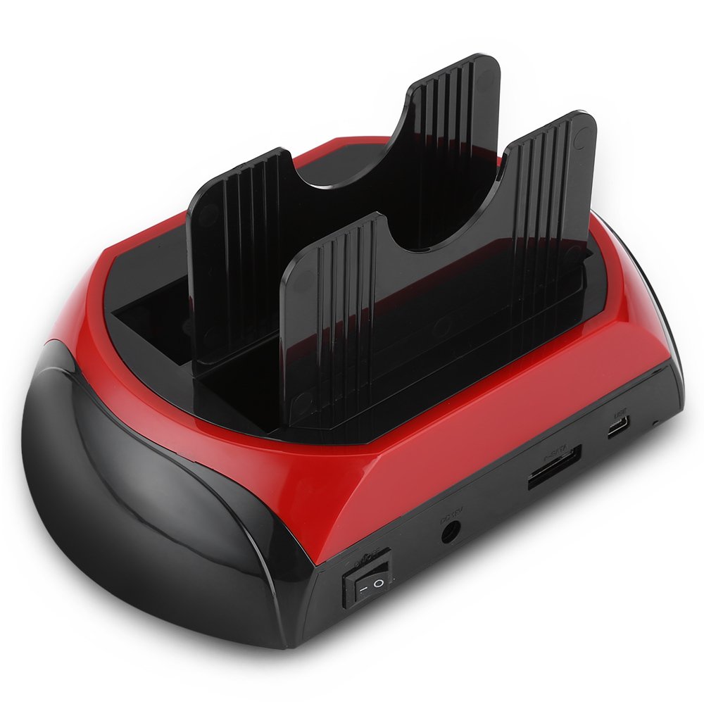 Docking Station 2 Hard Disk 2.5 3.5 Sata Ide E-Sata Usb 2.0 3.0 Lettore Hdd Sd