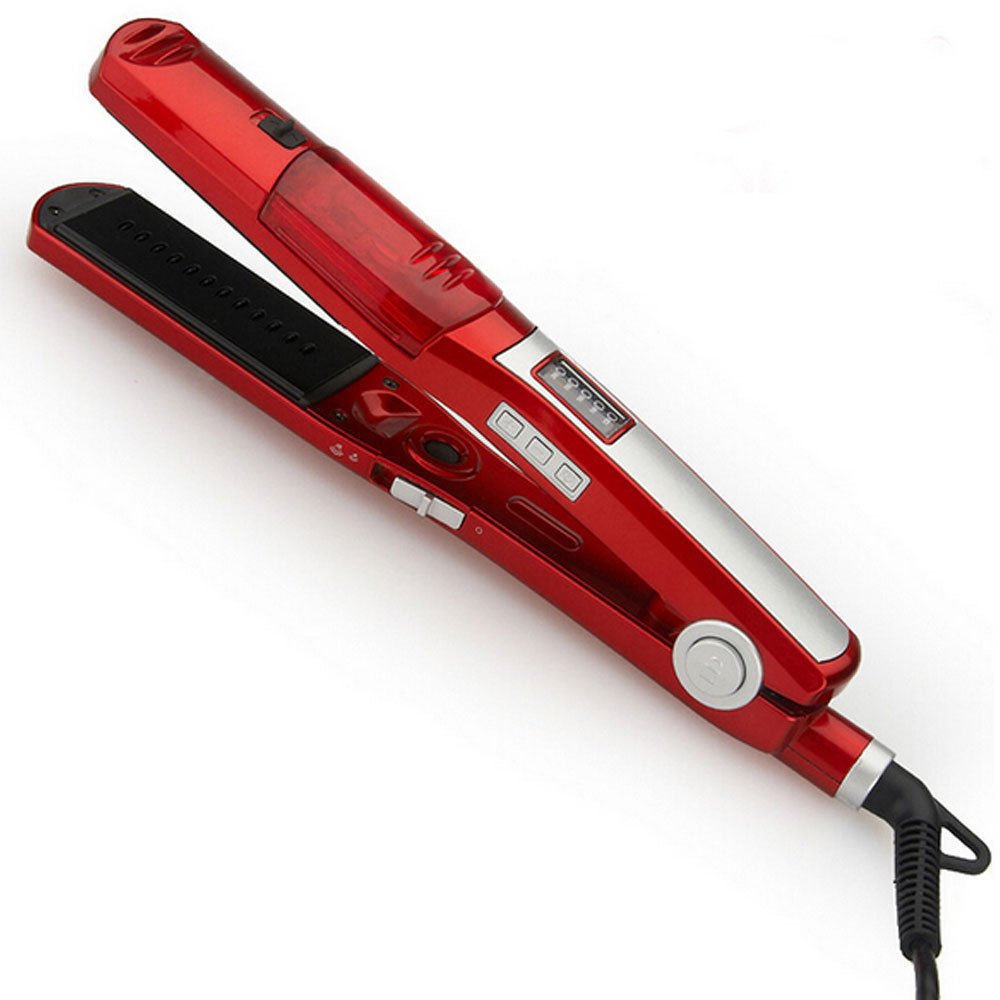Piastra A Vapore Per Capelli Generatore Ioni Professionale Tormalina 200°C Max