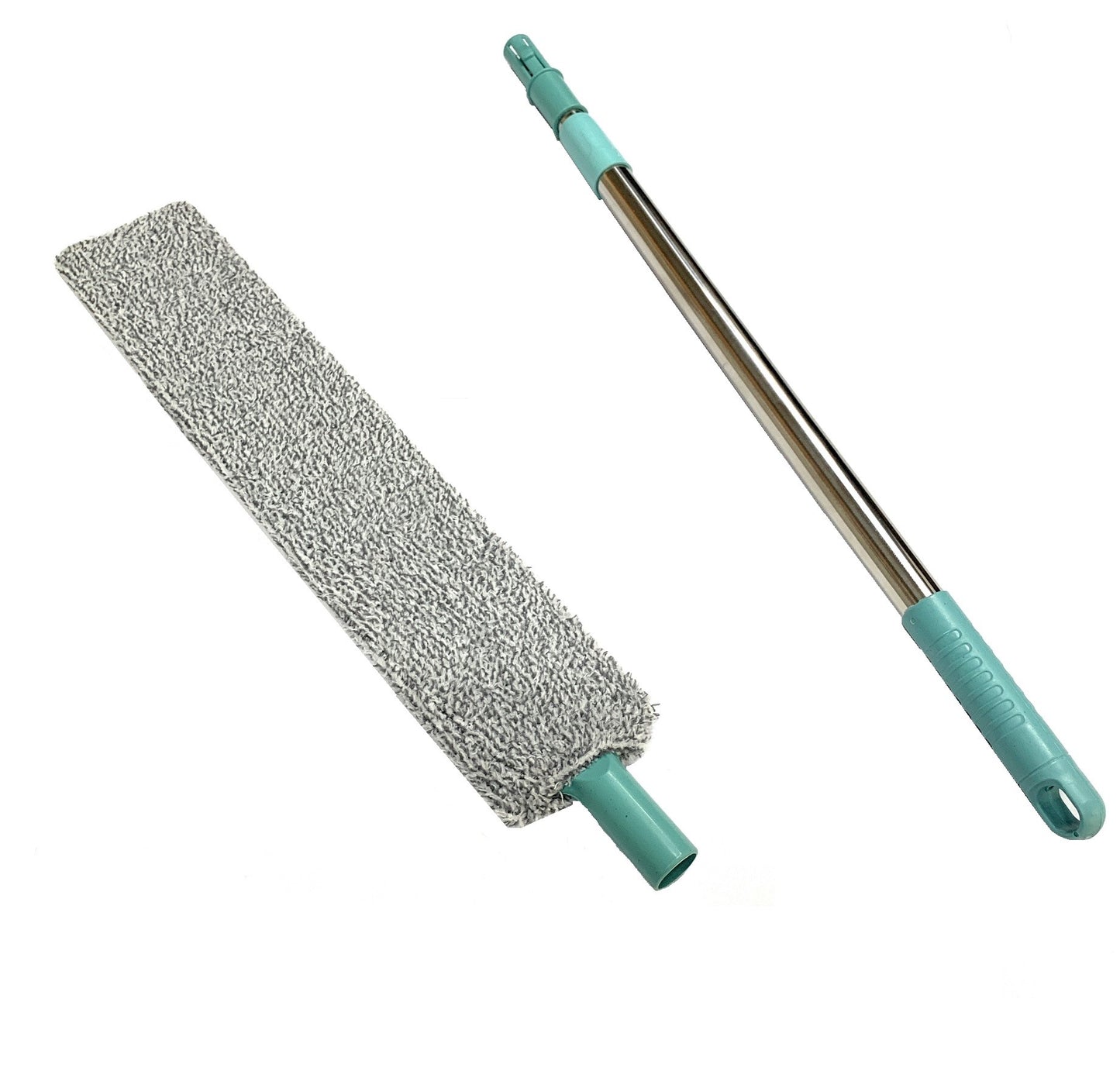 Spazzola Cattura Polvere In Microfibra Con Asta Allungabile Per Pulizia Efficace