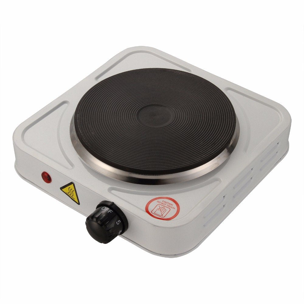 Fornello Elettrico 1500W Regolabile Viaggio E Campeggio Piastra In Ghisa 185 Mm