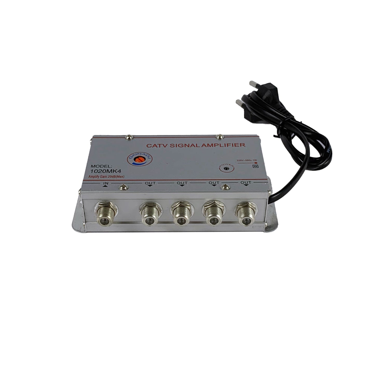 Amplificatore di Segnale Terrestre con 4 Uscite per TV Analogica e Digitale