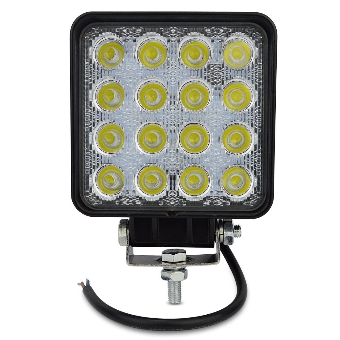 Faro 48W Quadrato Faretto Led Da Lavoro 16 Led Da 3W Di Profondità Auto Barca