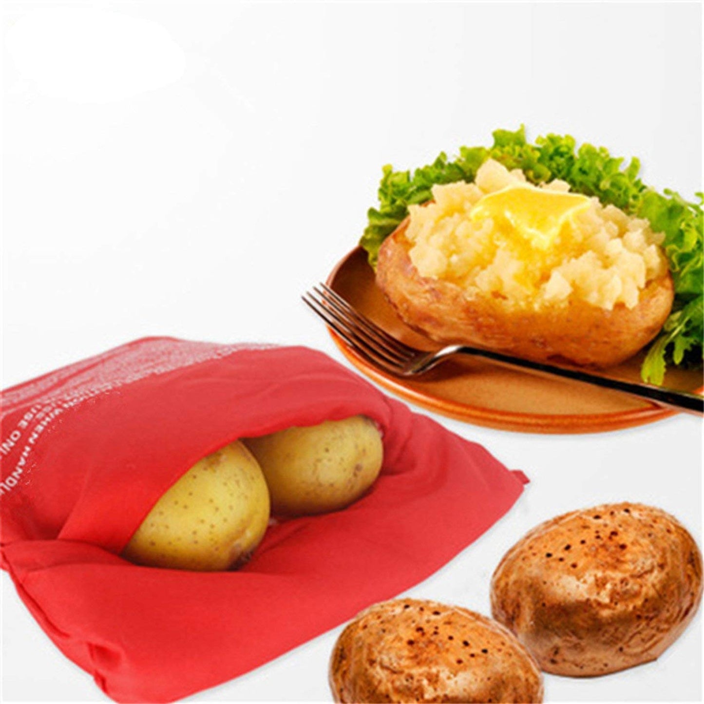 Sacco Cuoci Patate In Microonde Riutilizzabile Ottimo Per Dieta Borsa Da Cucina