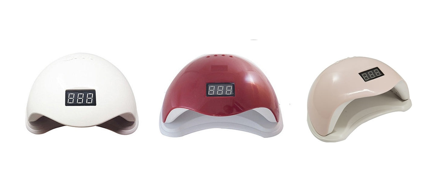 Lampada UV Con 24 Led 48 W Fornetto Per Ricostruzioni Di Unghie Mani E Piedi