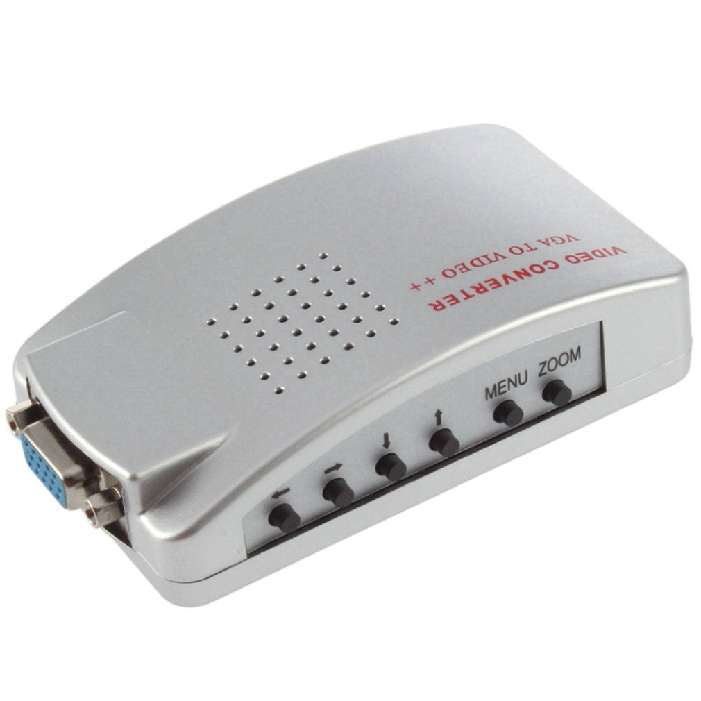 Convertitore Adattatore Video Da Vga A Av, Rca,s-Video Per Monitor Pc Proiettori